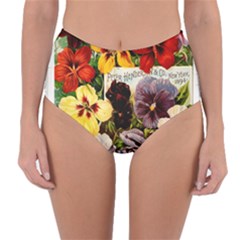 Flowers 1776534 1920 Reversible High-waist Bikini Bottoms by vintage2030