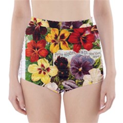 Flowers 1776534 1920 High-waisted Bikini Bottoms by vintage2030