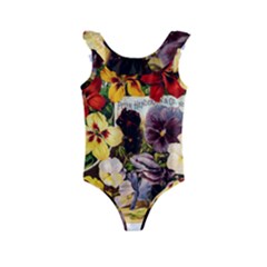 Flowers 1776534 1920 Kids  Frill Swimsuit by vintage2030