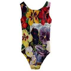 Flowers 1776534 1920 Kids  Cut-out Back One Piece Swimsuit by vintage2030