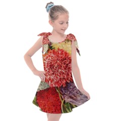 Flowers 1776541 1920 Kids  Tie Up Tunic Dress by vintage2030