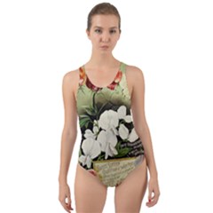 Flowers 1776617 1920 Cut-out Back One Piece Swimsuit