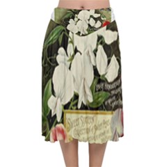 Flowers 1776617 1920 Velvet Flared Midi Skirt