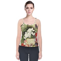 Flowers 1776617 1920 Velvet Spaghetti Strap Top