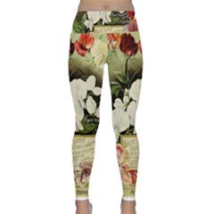 Flowers 1776617 1920 Lightweight Velour Classic Yoga Leggings