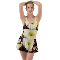 Flowers 1776585 1920 Ruffle Top Dress Swimsuit