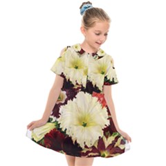 Flowers 1776585 1920 Kids  Short Sleeve Shirt Dress