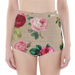 Flower 1770189 1920 High-waisted Bikini Bottoms by vintage2030