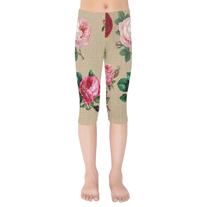 Flower 1770189 1920 Kids  Capri Leggings 