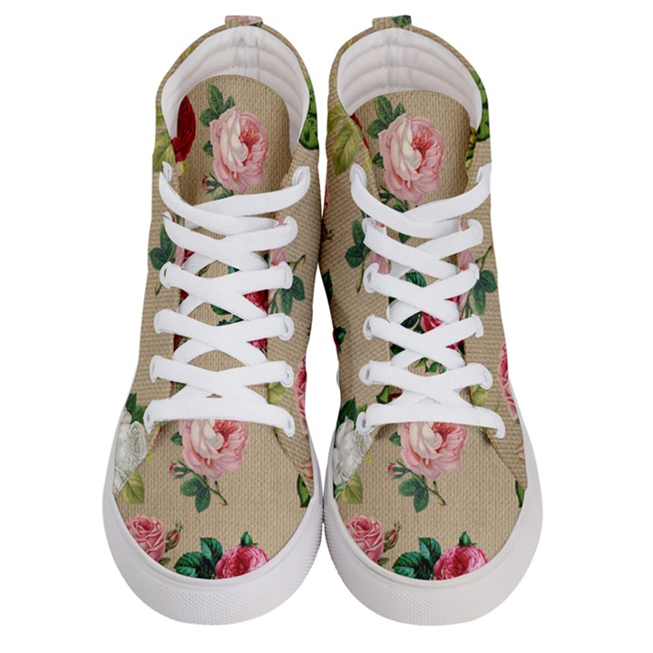 Flower 1770189 1920 Women s Hi-Top Skate Sneakers