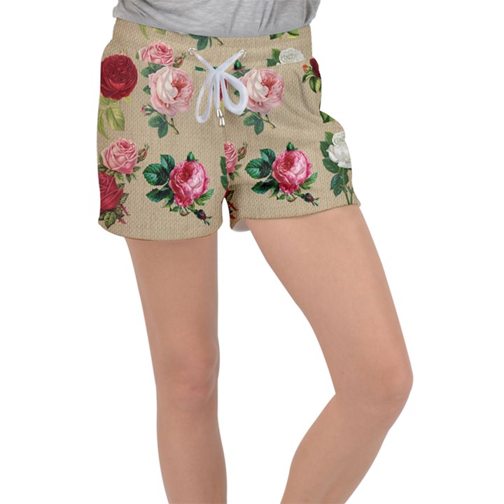 Flower 1770189 1920 Women s Velour Lounge Shorts