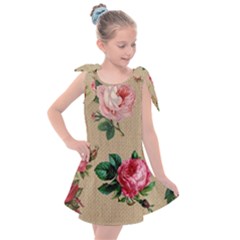 Flower 1770189 1920 Kids  Tie Up Tunic Dress by vintage2030