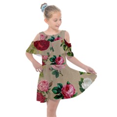 Flower 1770189 1920 Kids  Shoulder Cutout Chiffon Dress by vintage2030