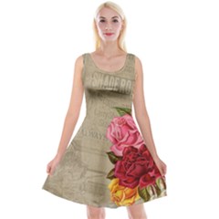 Flower 1646069 1920 Reversible Velvet Sleeveless Dress by vintage2030