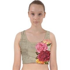 Flower 1646069 1920 Velvet Racer Back Crop Top by vintage2030