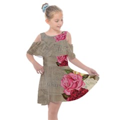 Flower 1646069 1920 Kids  Shoulder Cutout Chiffon Dress by vintage2030