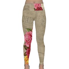 Flower 1646069 1920 Lightweight Velour Classic Yoga Leggings by vintage2030