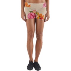 Flower 1646035 1920 Yoga Shorts by vintage2030