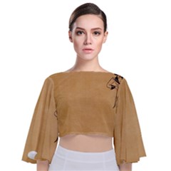 Flapper 1515869 1280 Tie Back Butterfly Sleeve Chiffon Top by vintage2030