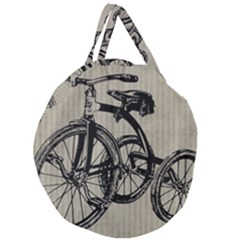 Tricycle 1515859 1280 Giant Round Zipper Tote by vintage2030