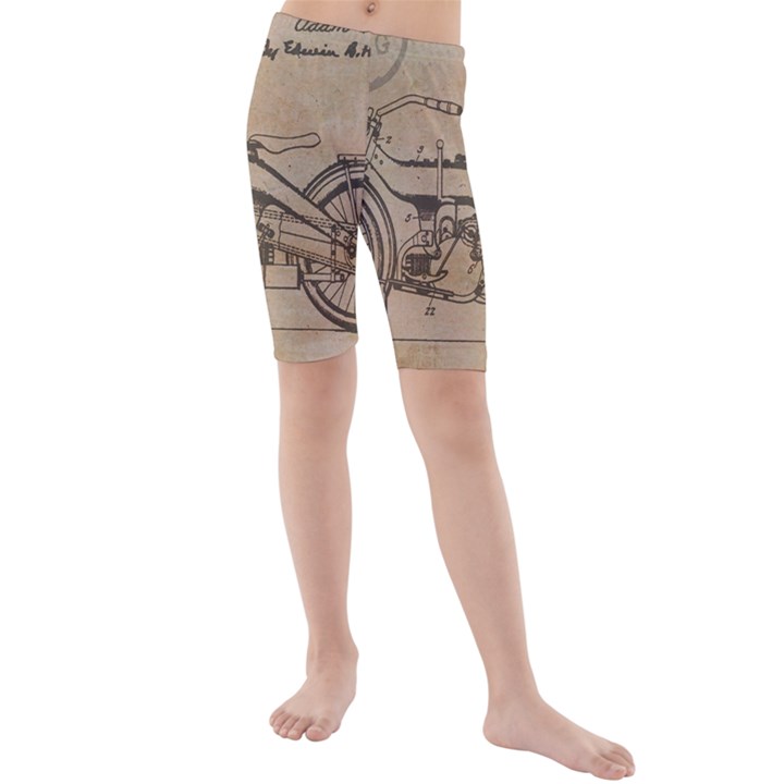 Motorcycle 1515873 1280 Kids  Mid Length Swim Shorts