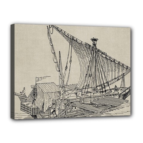 Ship 1515860 1280 Canvas 16  X 12  (stretched) by vintage2030