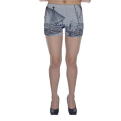 Ship 1515860 1280 Skinny Shorts by vintage2030