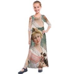 Vintage 1501585 1280 Kids  Quarter Sleeve Maxi Dress by vintage2030