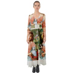 Vintage 1501591 1920 Button Up Boho Maxi Dress by vintage2030