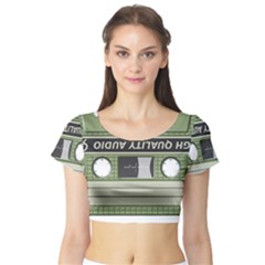 Cassette 40267 1280 Short Sleeve Crop Top by vintage2030