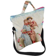 Kids Heart Fold Over Handle Tote Bag