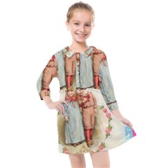 Kids Heart Kids  Quarter Sleeve Shirt Dress by vintage2030