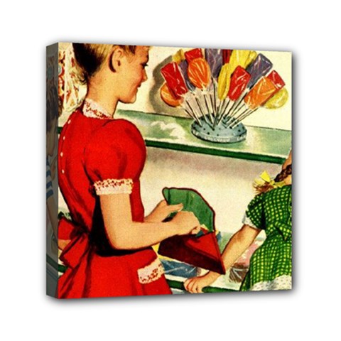 Retro Childrean Mini Canvas 6  X 6  (stretched) by vintage2030