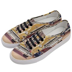 Retro Cars Women s Classic Low Top Sneakers by vintage2030