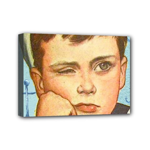 Retro Boy Mini Canvas 7  X 5  (stretched) by vintage2030