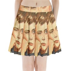 Retro Boy Pleated Mini Skirt by vintage2030