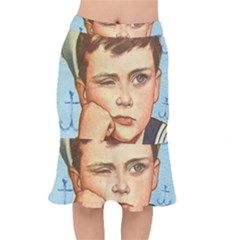 Retro Boy Mermaid Skirt