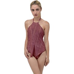 Floral Mauve Go With The Flow One Piece Swimsuit