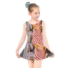 Retro 1410650 1920 Kids  Skater Dress Swimsuit