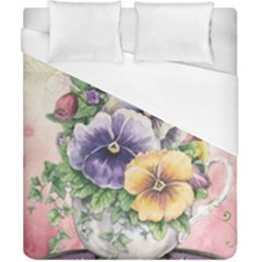 Lowers Pansy Duvet Cover (California King Size)