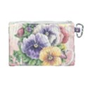 Lowers Pansy Canvas Cosmetic Bag (Large) View2