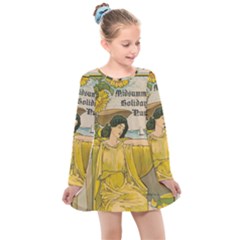 Vintage 1395176 1280 Kids  Long Sleeve Dress by vintage2030