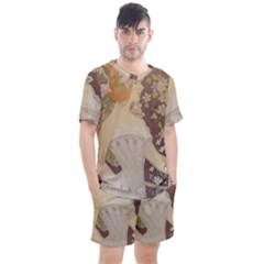 Vintage 1370065 1920 Men s Mesh Tee And Shorts Set