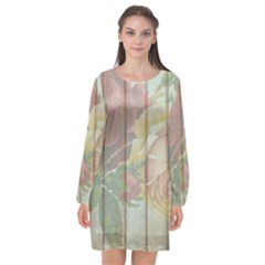 Vintage 1229053 1920 Long Sleeve Chiffon Shift Dress  by vintage2030