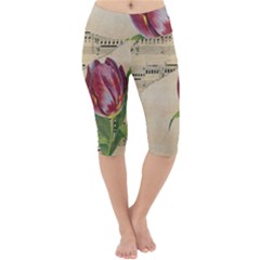 Tulip 1229027 1920 Lightweight Velour Cropped Yoga Leggings by vintage2030