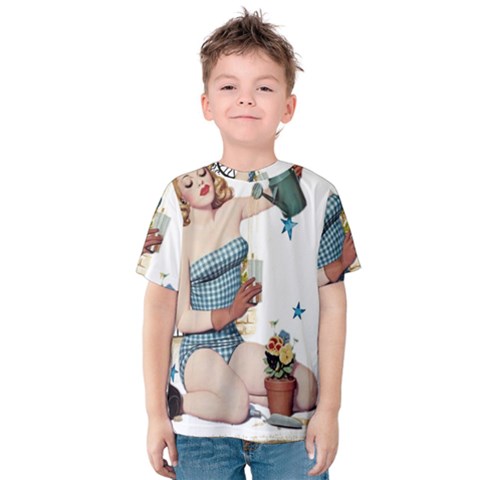 Retro 1265769 1920 Kids  Cotton Tee by vintage2030