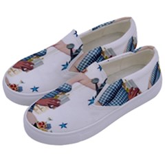 Retro 1265769 1920 Kids  Canvas Slip Ons by vintage2030