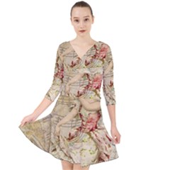 Fairy 1229009 1280 Quarter Sleeve Front Wrap Dress by vintage2030