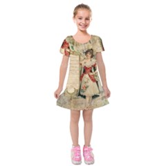 Fairy 1229010 1280 Kids  Short Sleeve Velvet Dress by vintage2030