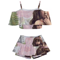 Vintage 1227585 1920 Kids  Off Shoulder Skirt Bikini